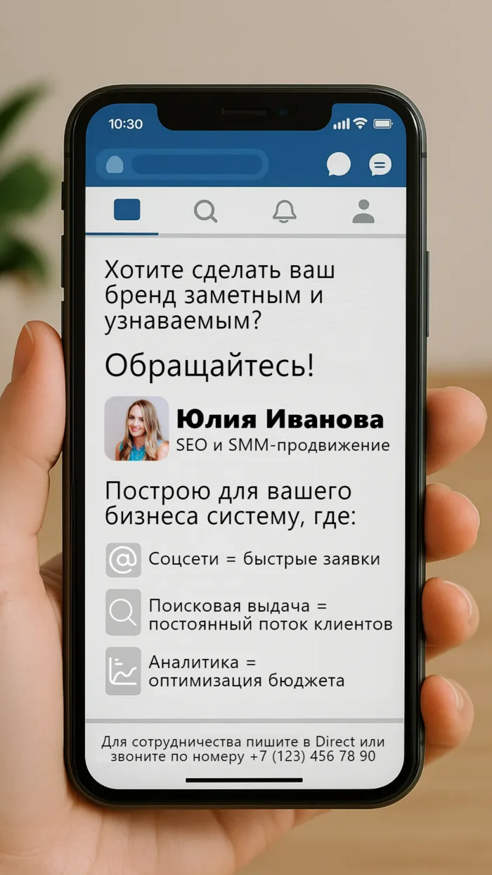 Портфолио специалиста по SEO и SMM