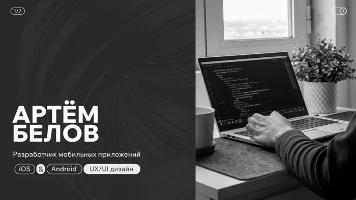Портфолио разработчика мобильных приложений