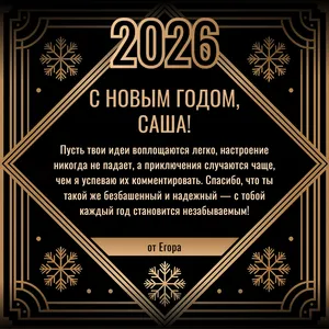 персональная открытка-поздравление