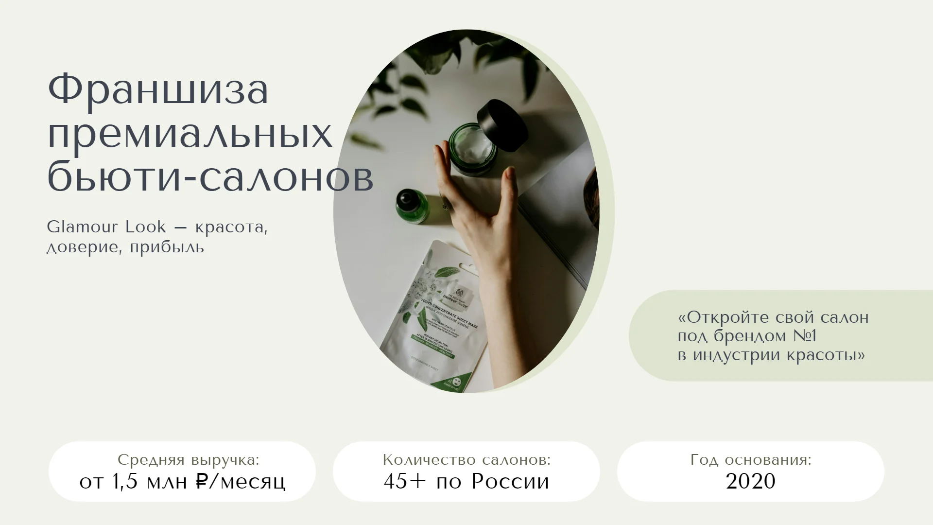 Презентация с информацией о франшизе
