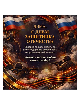 поздравление для мужчины на День защитника Отечества